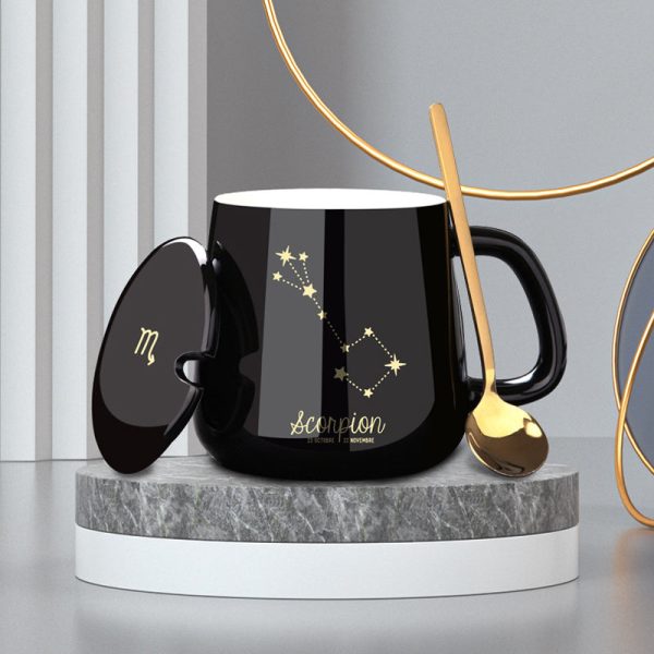 Astrology Constellation Mug with Gold Accents – Zodiac-Inspired Drinkware - Image 3