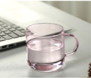 Heat Resistant Coloured Glass Coffee Cup