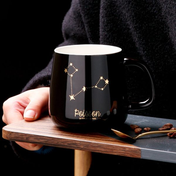 Astrology Constellation Mug with Gold Accents – Zodiac-Inspired Drinkware - Image 4