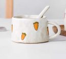 Cute Fruit Japanese Stoneware Mugs - Adorable Ceramic Cups for Coffee, Tea, and More