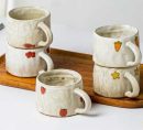 Cute Fruit Japanese Stoneware Mugs - Adorable Ceramic Cups for Coffee, Tea, and More