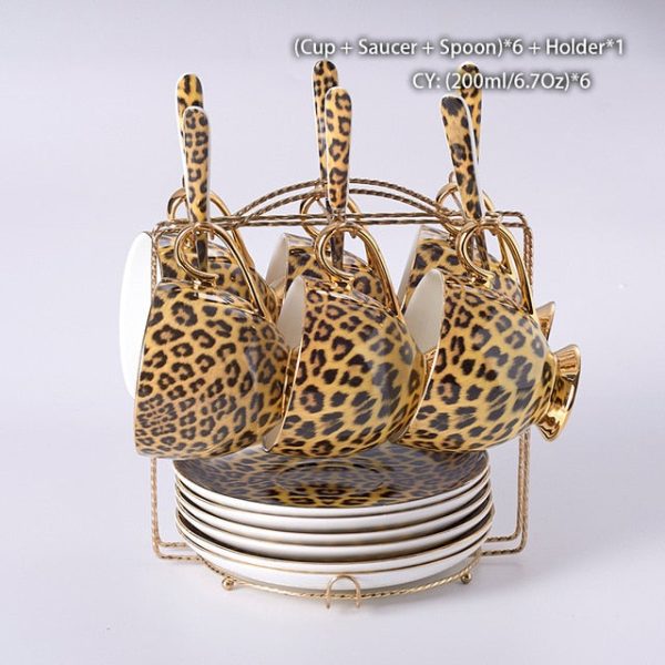 LEOPARD TEACUP COLLECTION SET - Image 12