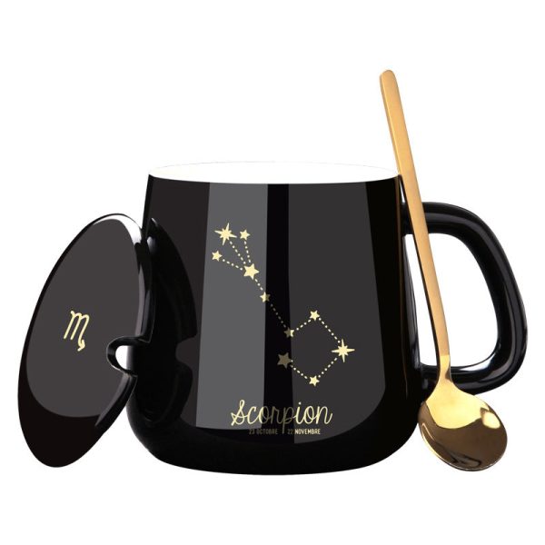 Astrology Constellation Mug with Gold Accents – Zodiac-Inspired Drinkware - Image 7