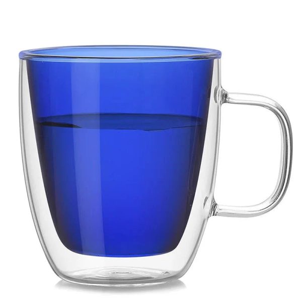 Colourful Double Walled Transparent Coffee Mug - Image 13