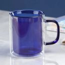 Colourful Glass Double Walled Coffee Mug