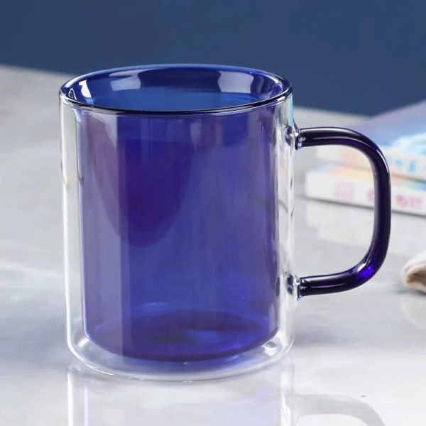 Colourful Glass Double Walled Coffee Mug - Image 7