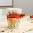 Hand Painted Ceramic Dinosaur Mug – 3D Coffee Cup with Unique Design, 350ml
