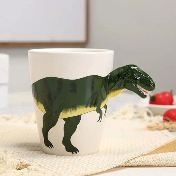 Hand Painted Ceramic Dinosaur Mug – 3D Coffee Cup with Unique Design, 350ml - Image 5