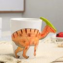 Hand Painted Ceramic Dinosaur Mug – 3D Coffee Cup with Unique Design, 350ml