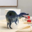 Hand Painted Ceramic Dinosaur Mug – 3D Coffee Cup with Unique Design, 350ml