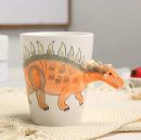 Hand Painted Ceramic Dinosaur Mug – 3D Coffee Cup with Unique Design, 350ml