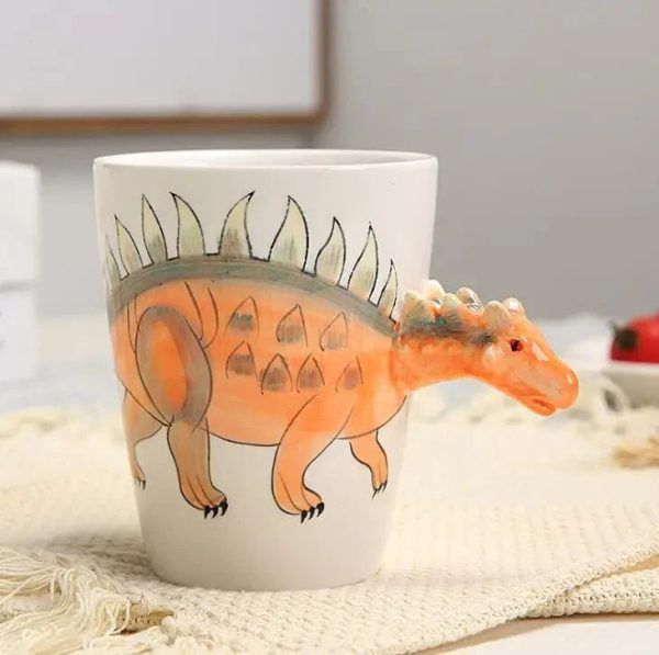 Hand Painted Ceramic Dinosaur Mug – 3D Coffee Cup with Unique Design, 350ml - Image 2