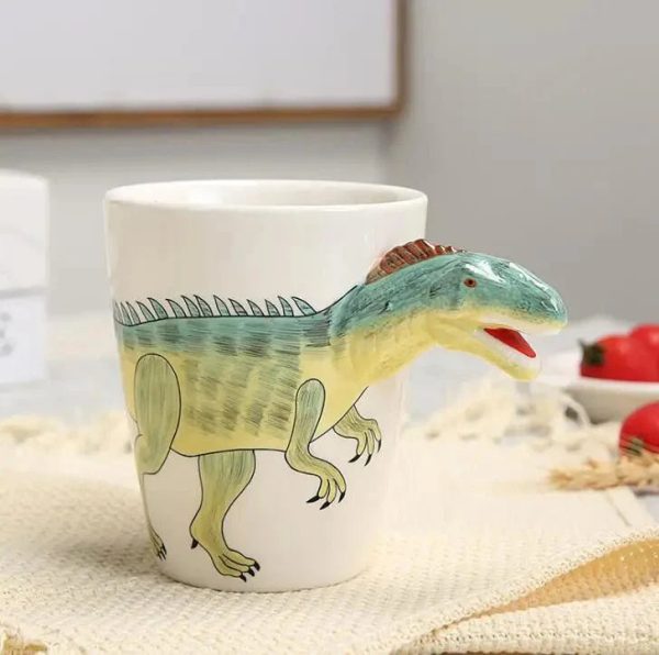 Hand Painted Ceramic Dinosaur Mug – 3D Coffee Cup with Unique Design, 350ml - Image 6