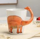 Hand Painted Ceramic Dinosaur Mug – 3D Coffee Cup with Unique Design, 350ml