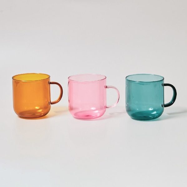 Heat Resistant Coloured Glass Coffee Cup - Image 6