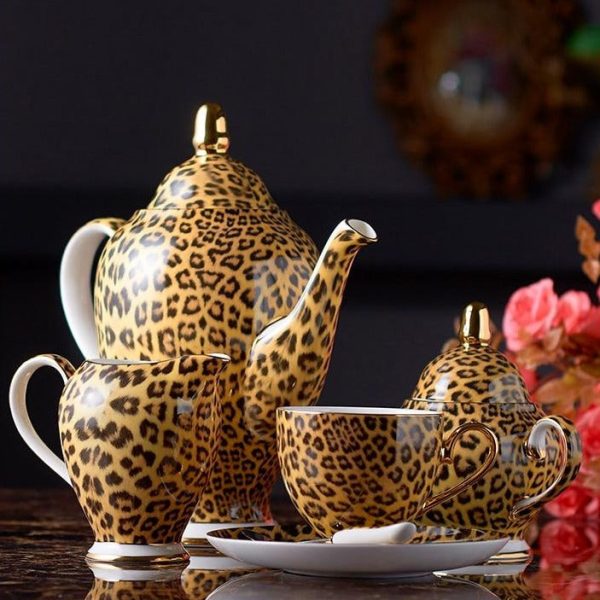LEOPARD TEACUP COLLECTION SET - Image 2