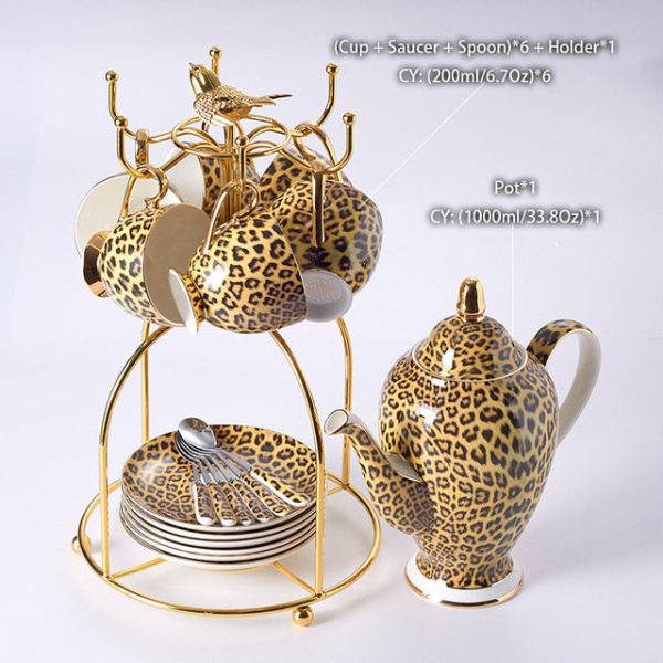 LEOPARD TEACUP COLLECTION SET - Image 13