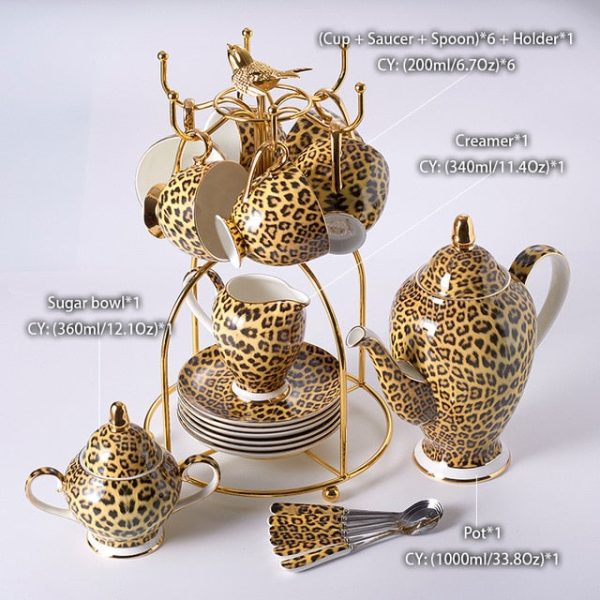 LEOPARD TEACUP COLLECTION SET - Image 14